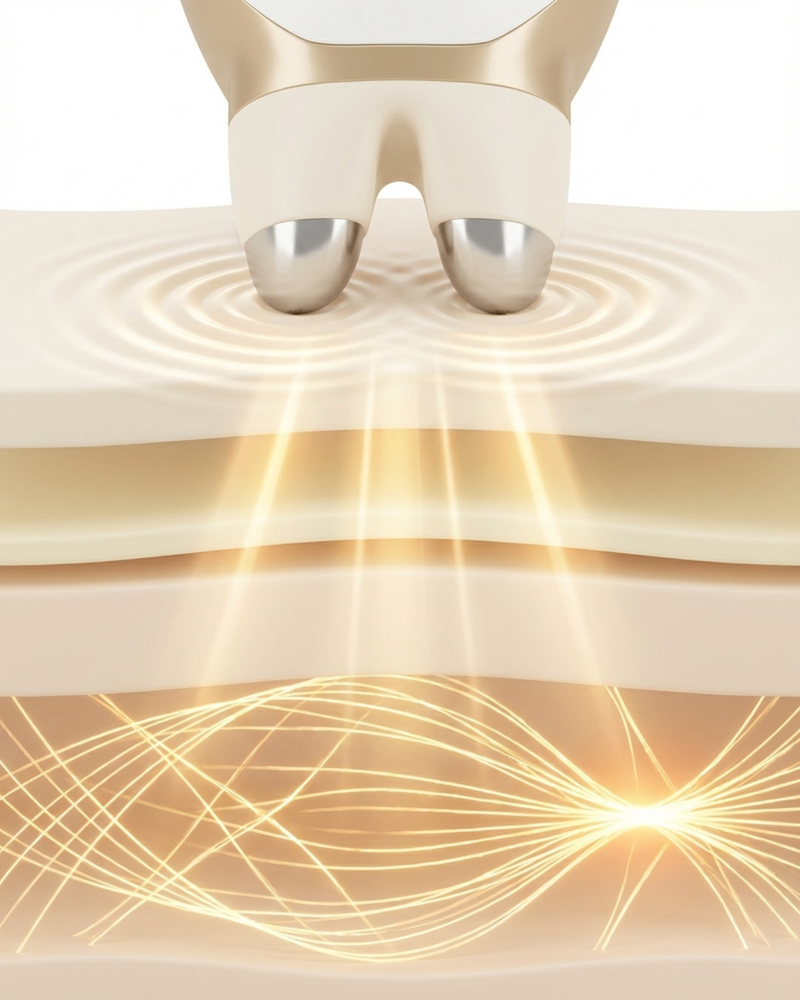 Dynamic RF technology for skin lifting