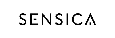 Sensica logo black on white